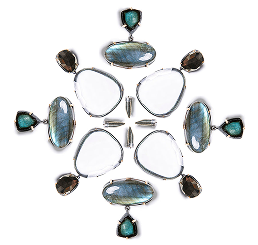 New fall/winter line at Slant Fine Jewelry with labradorite and tourmaline!