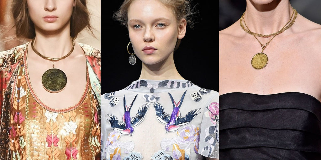 Jewelry Trends:  Large "Coin" Necklaces