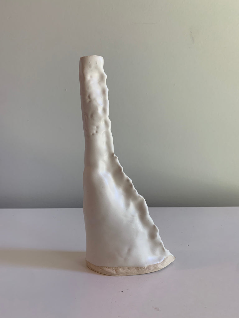 White Frilly Vessel