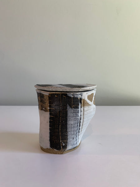 Small Black and White Container